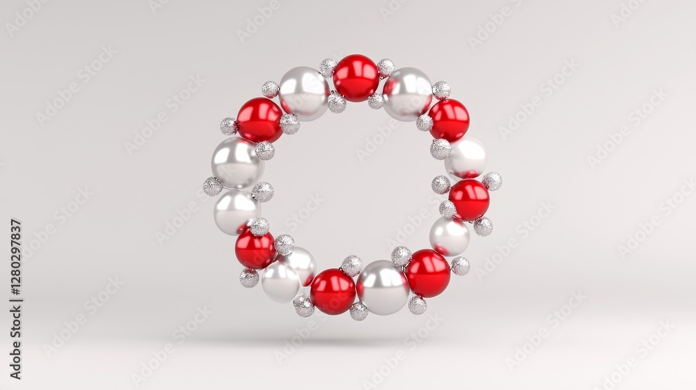 Poster molecular structure illustration laboratory 3d model abstract environment close-up view science conc