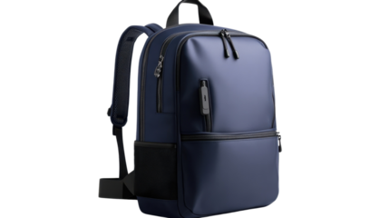 Red school and travel bags isolated on white background, featuring suitcase, backpack, and briefcase styles, ideal for business trips, vacations, and leisure travel