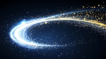 Obraz premium Celestial Swirl Of Glittering Light And Stars