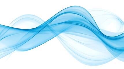 Abstract Blue Waves Flowing Design Background