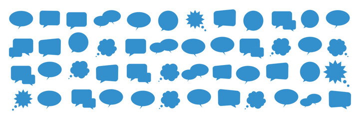 Chat Bubble icon set. Chat bubbles vector illustration.