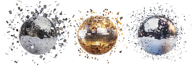 Set Shiny Disco Balls With