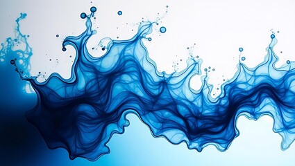 Macro Shot of an Ink Drop Spreading in Water Creating Abstract Patterns