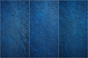 A blue background with a pattern of three different shades of blue. The background is textured and has a rough surface