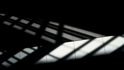 Obraz premium Abstract Light and Shadow Play on a Modern Architectural Facade