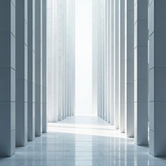 Clean lines,grey & white futuristic architecture backdrop, geometric, technology, poster