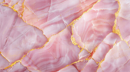 Chic pastel pink marble design with refined gold details, premium stone aesthetic