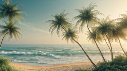 
Find Similar
File #:  877660757
A serene beach scene captures the essence of relaxation with palm fronds partially shading the sunlit sandy shore, accompanied by a calm turquoise sea and blue skies 