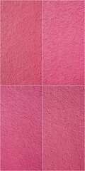 Fototapeta premium A close up of a pink carpet with a pink background. The carpet is a mix of different shades of pink