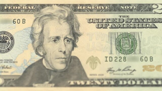 20 Dollar United States Currency Bill