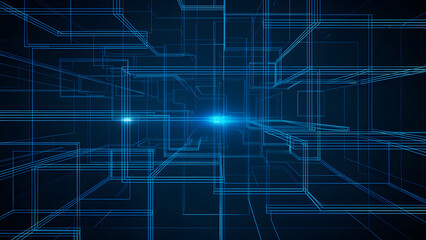 abstract blue background with lines