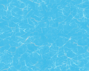Blue water ripped texture, seamless pattern background for decoration, fresh water endless design