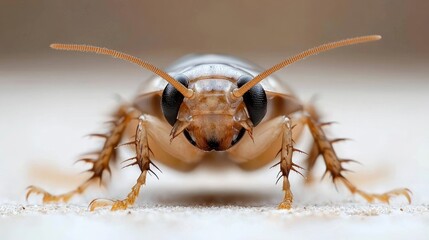 Close-up of cockroach, detailed view, insect anatomy, nature