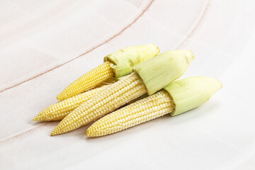 Small young baby corn heap