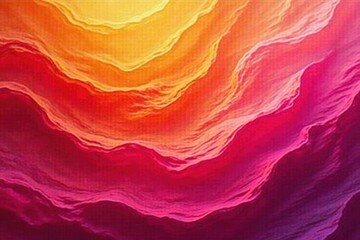 Fototapeta premium Swirling orange and pink hues, abstract texture, sunrise, paint, energy