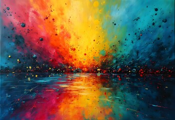 Fototapeta premium Vivid Visions: A Symphony of Color