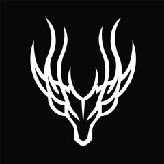 Floral Design A classic black and white floral design element featuring elegant, curved leaves and intricate detailing. Ornamental Perfect for use in decorative borders, logos