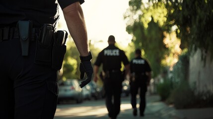 Police arrest during a vandalism investigation. Featuring law enforcement and property protection