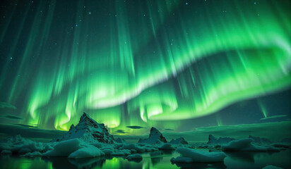 The aurora over Iceland