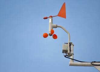 Anemometer of a ship