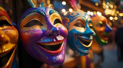 Vibrant Carnival Masks: A Celebration of Color and Festivity