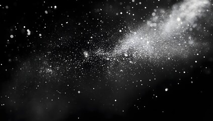 Obraz premium Cosmic Particles Texture Shimmering Starry Background