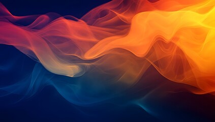 Obraz premium Mysterious Gradient Smoke with Blurred Edges and Glowing Effect