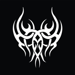 Floral Design A classic black and white floral design element featuring elegant, curved leaves and intricate detailing. Ornamental Perfect for use in decorative borders, logos