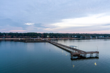 Fairhope, Alabama pier at sunset