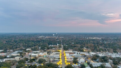 Aerial view of Fairhope, Alabama