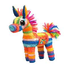 Obraz premium Colorful Mexican Pinata Party on transparent background.