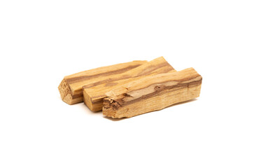Holy Wood Palo Santo for Smudging and Rituals - Isolated on White Background