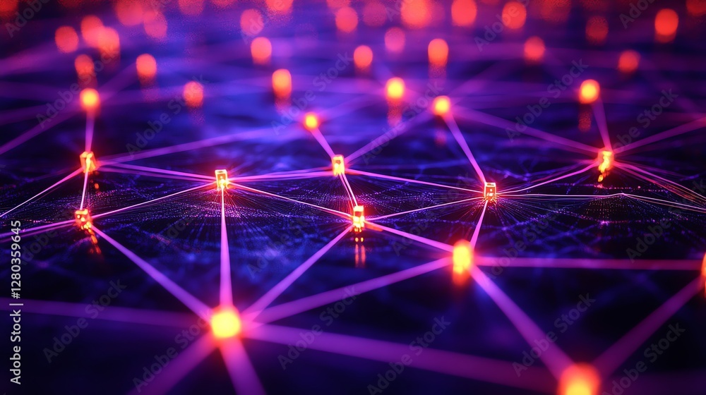 Poster global network connection abstract background image