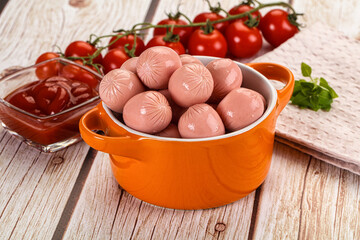 Dietary baby mini sausages for kids