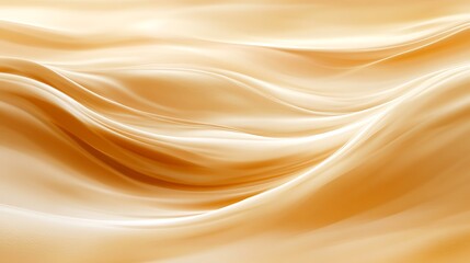 Abstract Golden Waves Flowing Seamlessly