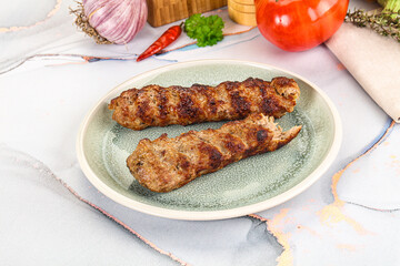 Beef kebab minced meat shashlik