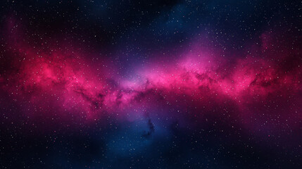 Obraz premium Mysterious space stars. vibrant pink and blue nebula stretches across starry night sky