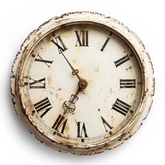 "Classic Round Wall Clock with Black Frame and Roman Numerals &ndash; Elegant and Timeless Design"
