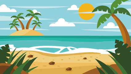 tropical beach background