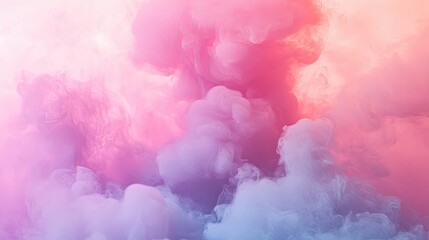 Fototapeta premium A soft blend of pink and purple clouds, creating a dreamy, ethereal atmosphere.
