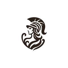 Athena Goddess Logo