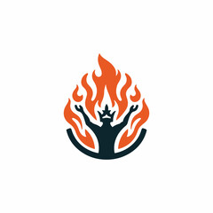 Fire god logo