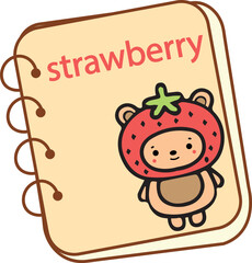 notebearstrawberry