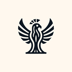 minimalist griffin logo