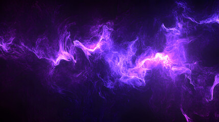 Naklejka premium Abstract purple background with glowing waves, dark background, dark purple background. Purple abstract background.