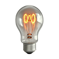 glowing light bulb with unique filament design, radiating warmth and creativity. This captures essence of innovation and illumination
