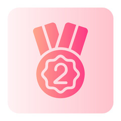 Obraz premium medal gradient icon