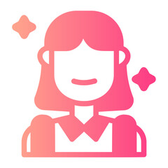 Obraz premium student gradient icon