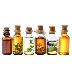 Showcasing essential oils glass bottles collection studio photography minimalist natural aesthetic