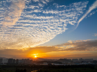 Sunset Clouds of the City